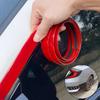 Car Exterior Body Protective Strip Door Bumper Moulding Styling Trim Sticker Red 6mm 8mm 10mm 12mm 15mm 20mm 22mm