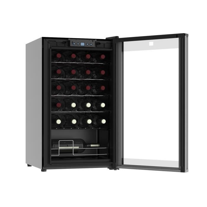 Cave à vin - TAURUS - WC24C - 24 bouteilles - Porte vitrée - Température réglable