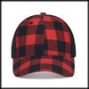 Czapka Siatkowa Wzór Szachownicy Perforowana Czapka Do Biegania Na Zewnątrz CA710 [White Fang] Damska (czerwony czarny)
