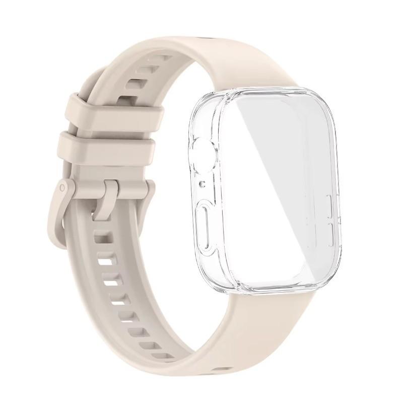 For Huawei Watch Fit 4 Fit 3 Strap Soft Silicone Sport Watchband and TPU Soft Shell Breathable