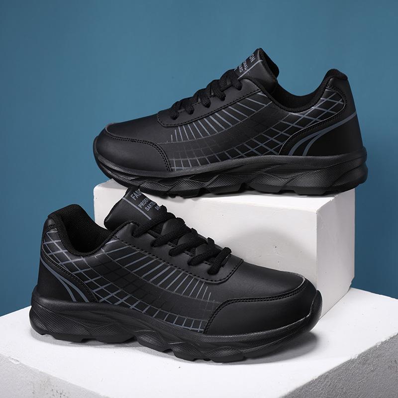 fashion 2024 New Style Breathable Comfortable Autumn Winter Leather Women's Shoes Light Running Shoes Sports Shoes Free Shipping