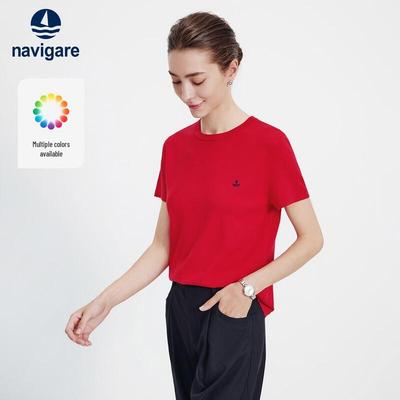 Women's Basic Short Sleeve Knit T-Shirt