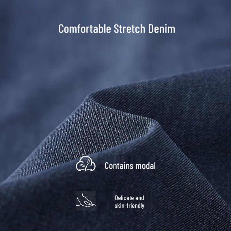 EMZ Erdos Men's Slim-Fit Straight-Leg Jeans 2025 Spring