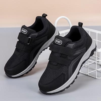 Diabetic Shoes Men Women Comfort Walking Shoes for Elderly Swollen Feet Orthopedic Adjustable Double Strap Hook Loop Sneakers