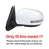 Rearview Halft Mirror Cap Side Mirror Cover Exterior Sticker Wing Trims Car Accessories For Mitsubishi Outlander ASX 2013-