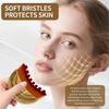 Lymphatic contour face brush, dry lymphatic contour face brush, soft bristle brush set, face, chin and neck lymphatic drainage massager, relaxing mass