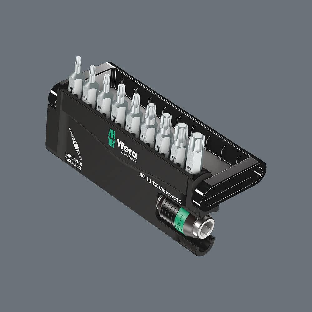 WERA Torx Driver Bit Torsion 057115 10-Piece Set, Bits,