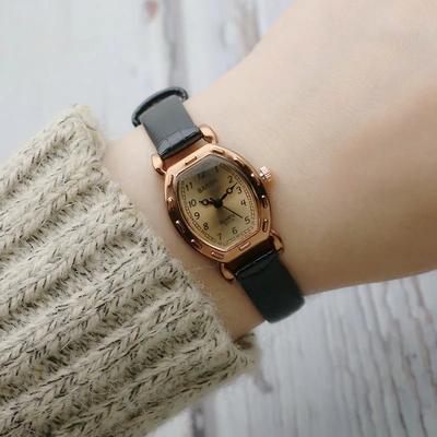 Damskie codzienne owalne zegarki kwarcowe Damski zegarek Damski zegar Skórzany pasek Zegarek na rękę Relogio Feminino Dropshipping