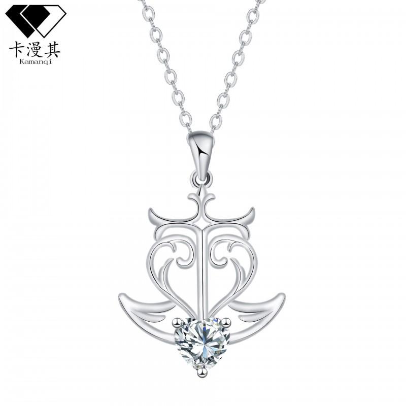 Geometric Pendant Necklace Women Minimalist Silver-Tone Copper Jewelry Cross Chain Daily Wear Lightweight Elegant Silver