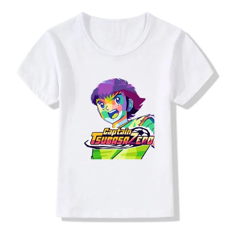 Anime Captain Tsubasa Le Petit Footballer Print Cartoon T-shirts Summer Kids T shirt Girls Boys Clothes Children Tops,HKP2309