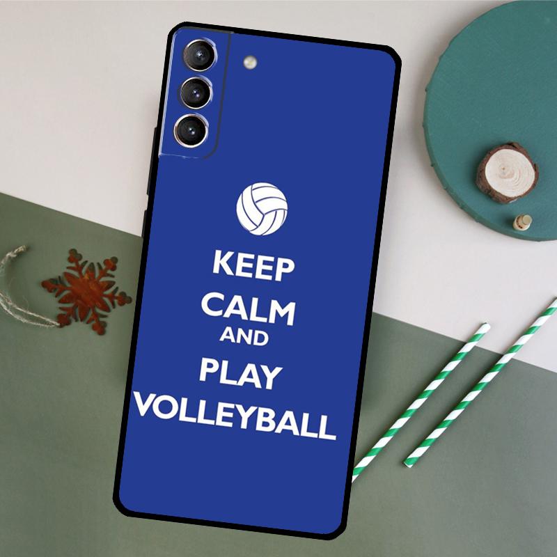 Play Volleyball Ball Phone Case For Samsung Galaxy S25 S20 S21 S22 S23 S24 S26 Ultra S10 Plus S25 FE Back Cover