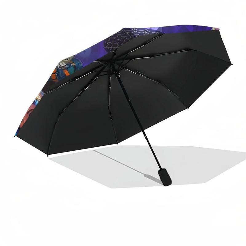 Monster High, Animation Automatic Opening and Closing, 8 rib Structure Portable Umbrella, Suitable for Men and Women in All Seasons  Perfect