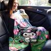 1pc Floral Adventure Kuromi Blanket, Soft Throw for Room Decor, Perfect Gift for Family and Friend, Living Room, Travel, Camping, Car Blankets, Beach,