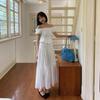 Thirteen Lines Fresh Sweet High-Waisted Umbrella Skirt for Women 2024 Summer S1103
