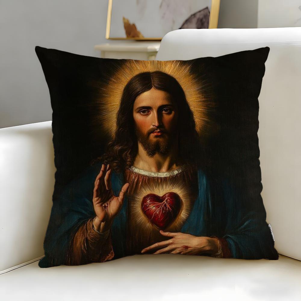 art theme Sacred Aesthetic Art Cushion Cover Soft & Easy-Wash Pillow Case – Versatile for Couch, Bed, Travel and Office