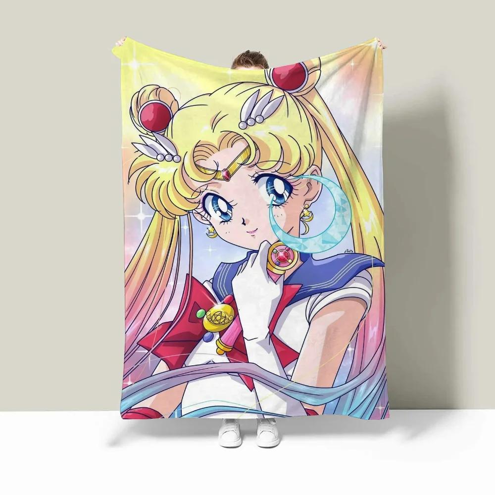 

Флисовое одеяло Sailors Moon, толстые одеяла размера King Size для зимнего дома и украшения, вязаное плед, роскошное постельное белье, плед на колено 30x40in