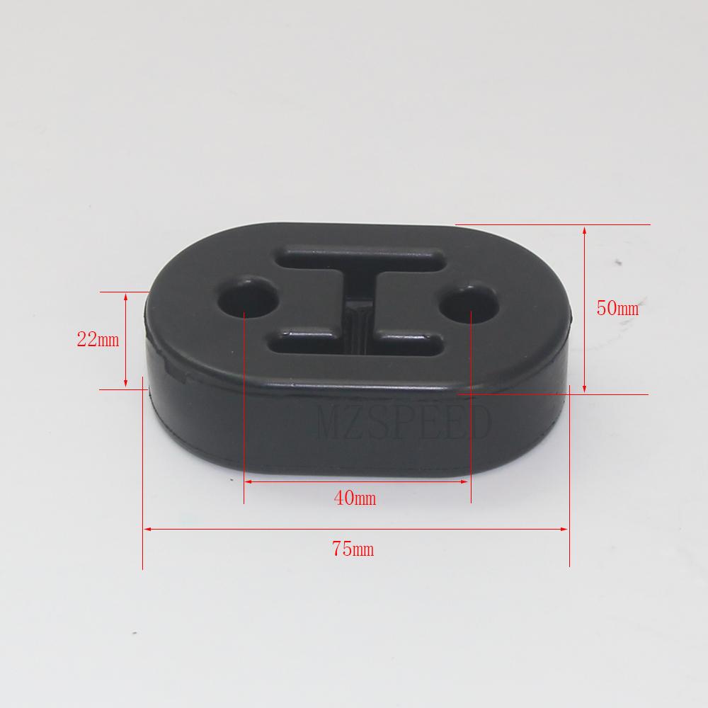 Car Exhaust pipe hanging rubber triangle 3 hole hanging lug hanging rubber sleeve muffler vibration damping rubber hanging 01