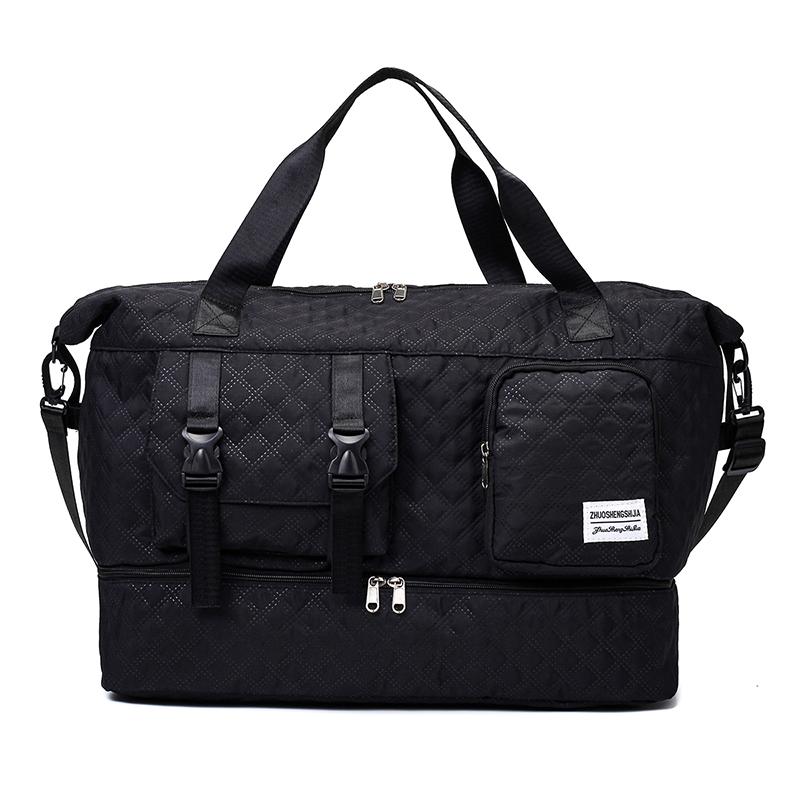 Dry and Wet Separation Travel Bag Multi-Functional Women's Large Capacity Sports Fitness Bag Separation Shoes Bags