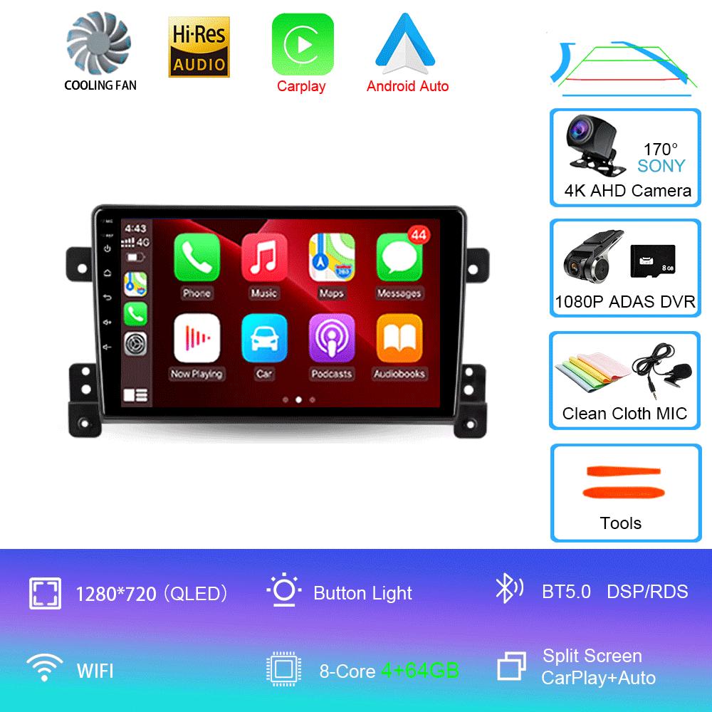 Android 14 For Suzuki Grand Vitara 3 2005 - 2015 Car Radio Multimedia Video Player Navigation Stereo GPS No 2din 2 Din Dvd