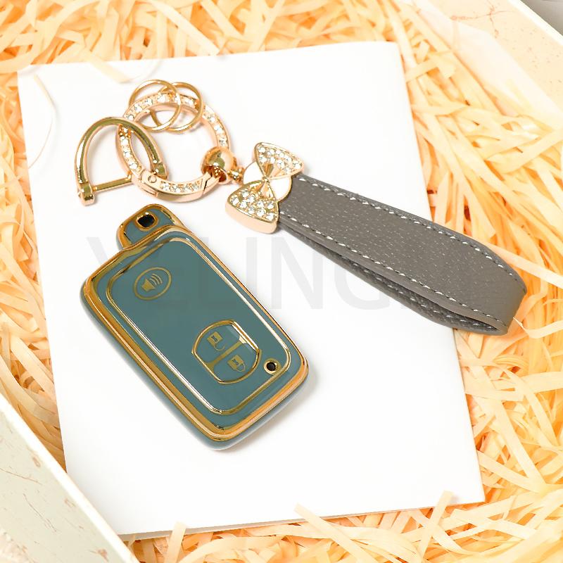 Suport husă carcasă pentru Toyota Yaris Corolla Vitz RAV4 Land Cruiser Camry Highlander Prado Prius Carcasă telecomandă auto fob