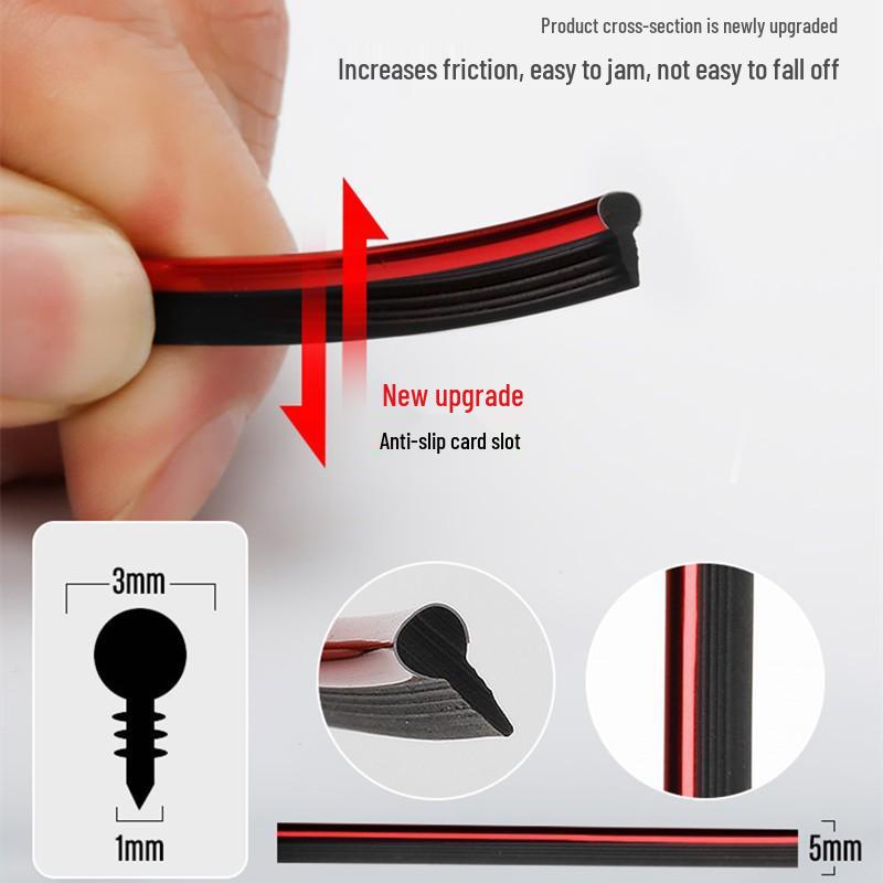 Chrome Car Interior Trim Strip for Door, Console, and Dashboard