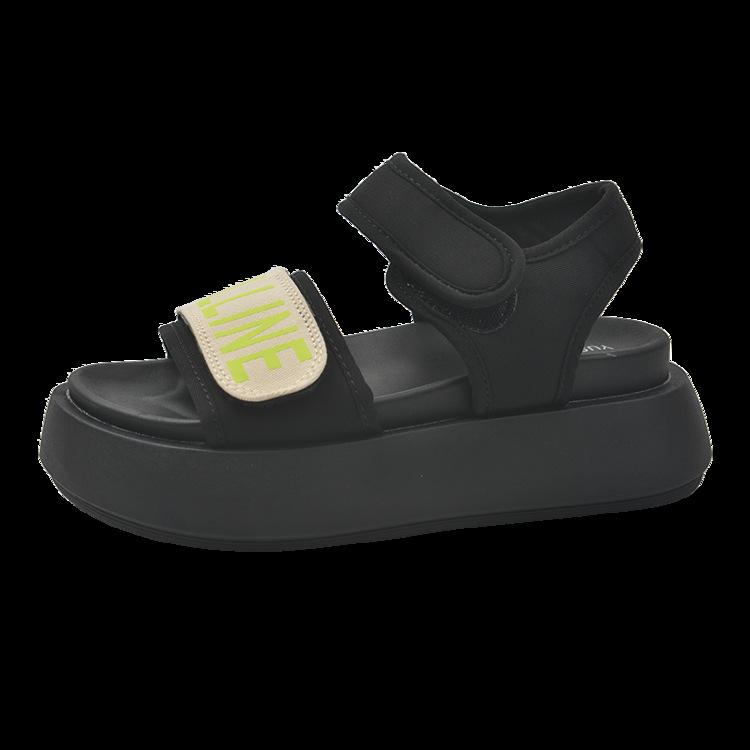 Popular skirt platform sports sandals women's summer wear high sense 2025 new French versatile Roman shoes