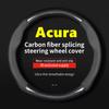 For Acura Steering Wheel Cover Leather Carbon Fiber Fit TSX TL ZDX RSX RDX RLX TLX MDX RL NSX Integra ILX CSX
