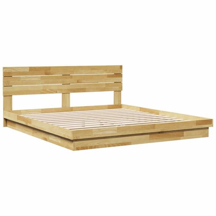 VidaXL Bed Frame with Headboard Without Mattress 200 X 200 Cm 3315738