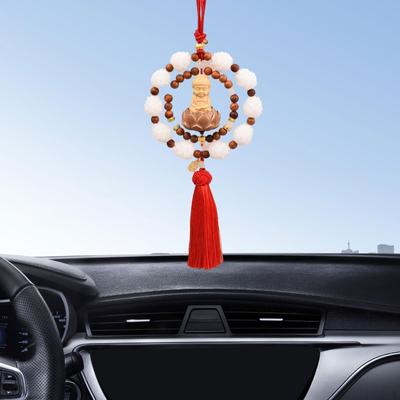 Buddha-Autoanhänger aus Holz für Feng Shui und Innenarchitektur