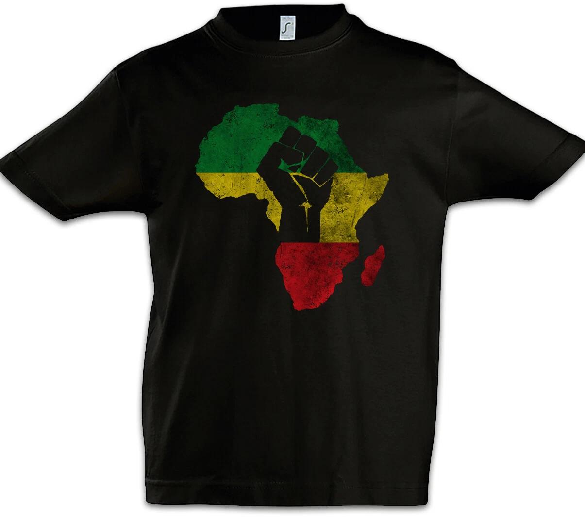 African Fist Kids Boys kids boys T-Shirt Rasta Babylon Reggae Jamaica Africa Rastafarian 150
