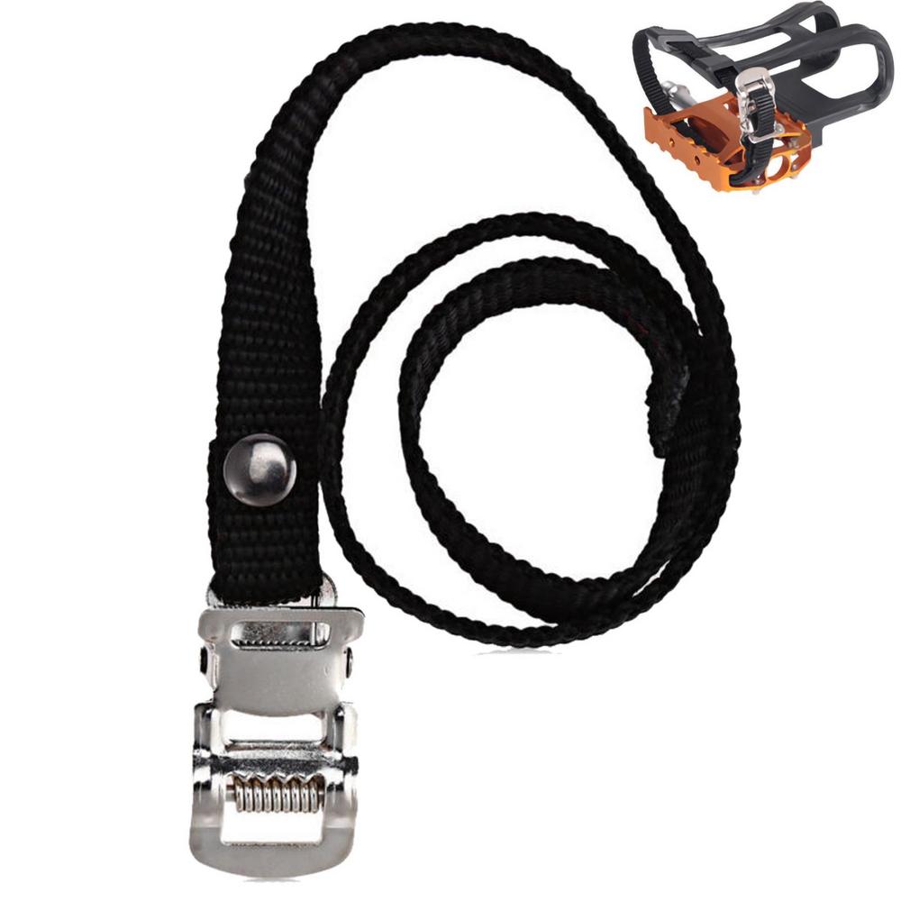 

Bike Toe Straps Nylon Bike Pedal Strap With Clamp Lock Wear-Resistant Bicycle Nylon Toe Straps For Road Bicycle Mountain Bicycle