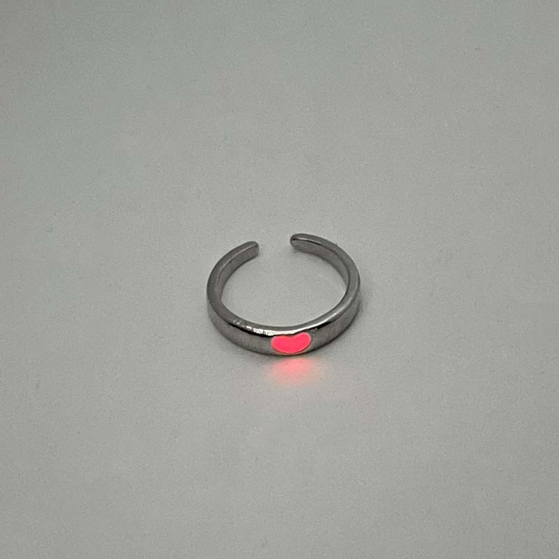 

Fashion Blue Green Luminous Stars Couple Rings for Women Simple Copper Color Glow In Dark Adjustable Finger Rings Zircon Gifts