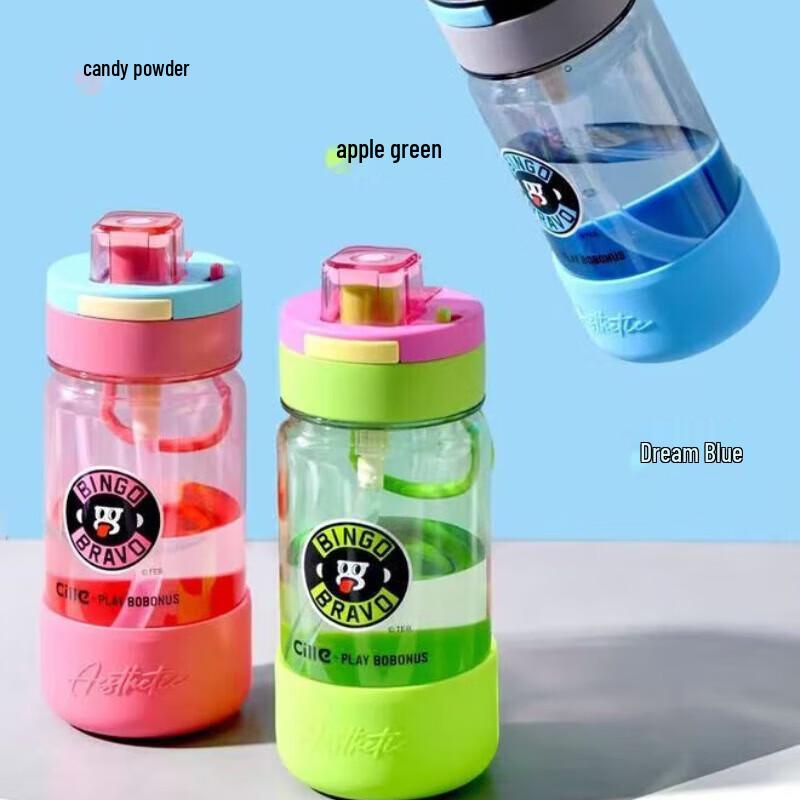 Xile Tritan Large Capacity Kids' Straw Water Bottle