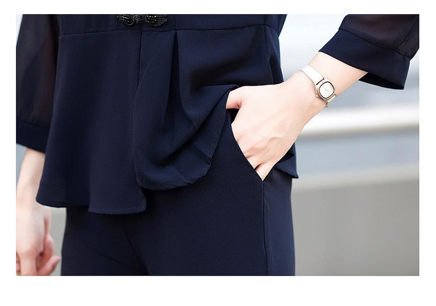 2026 Elegant Spring Suit: Stylish Two-Piece Set for Middle-Aged and Elderly Women