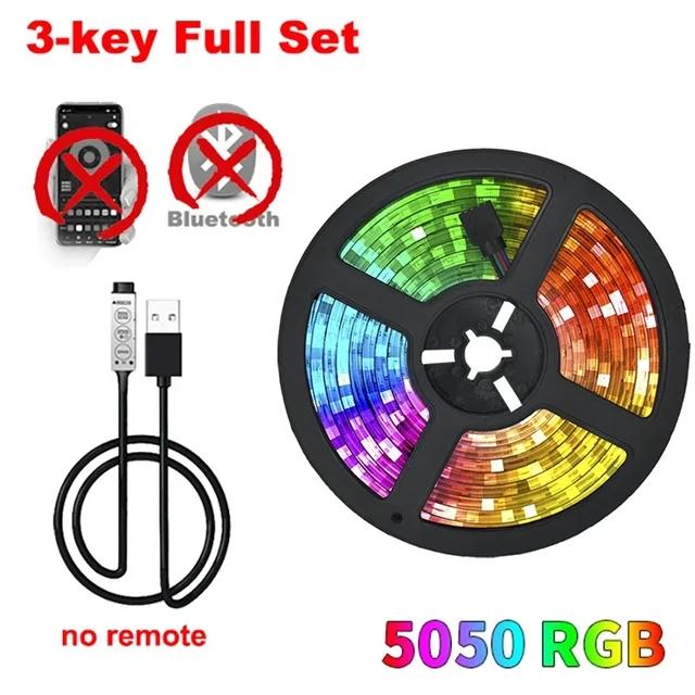 USB Bluetooth Led Strip Lights RGB 5050 1M-30M Infrared Control Lus Luminous Decoration For Living Room Ribbon Lighting Lamp