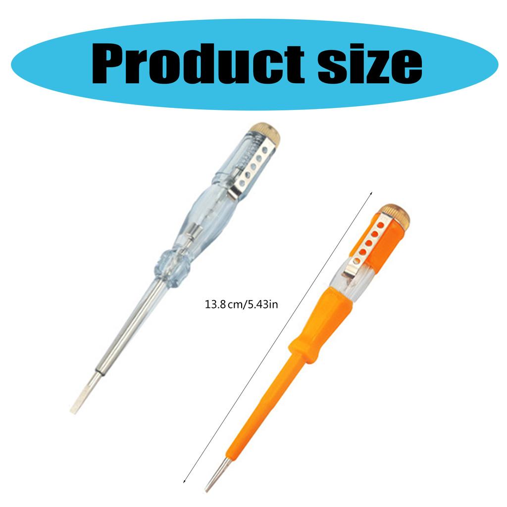 80-500V Multifunction Household LED Electric Test Tester Pen Screwdriver Voltage Tester Detector Probe Screwdriver