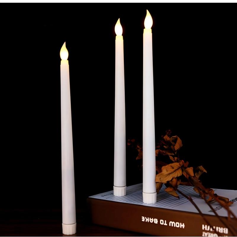 

1 шт. светодиодная электронная свеча на Хэллоуин, рождественская елка, длинная свеча на шесте, креативная свеча для дня рождения