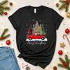 Vintage Christmas Truck T Shirt Holiday Unisex Vintage Graphic Stylish Soft Comfortable Stretched Top For Everyday Wear