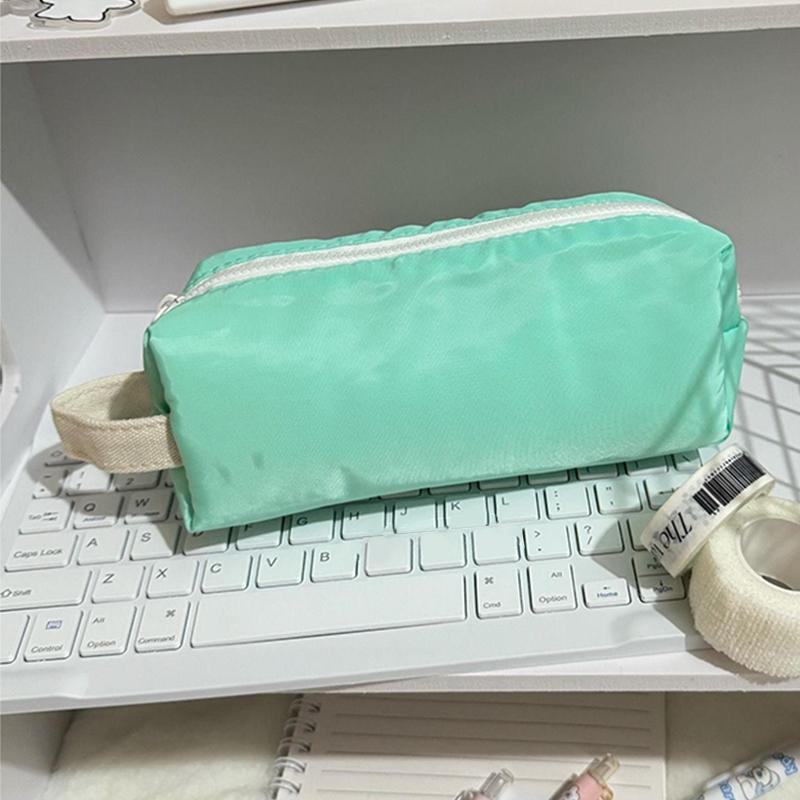 Large Capacity Pencil Pouch Durable Pencil Box Desktop Storage Bags Multi-Function Portable Pencil Case Cute Stationery Bag