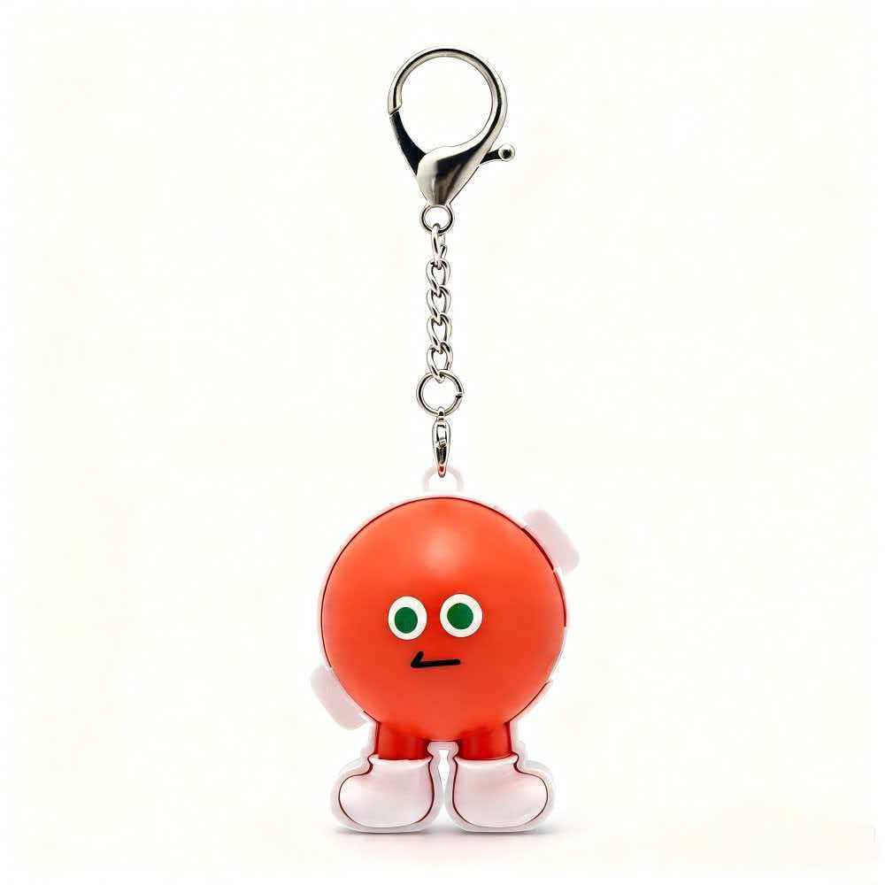 Douyin Luminous Keychain: Cute Cartoon USB Figure Pendant & Touch Night Light 0.085W