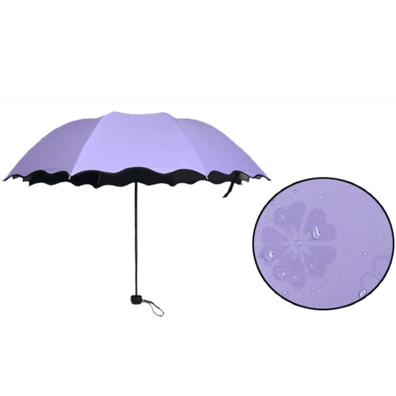Red Leaf Portable Manual Folding Umbrella Magic Flower Umbrella Travel Umbrella Anti Rain Umbrella Folding Anti UV Sun Umbrella