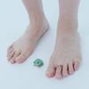 lowool Frog sparkle silver toe ring