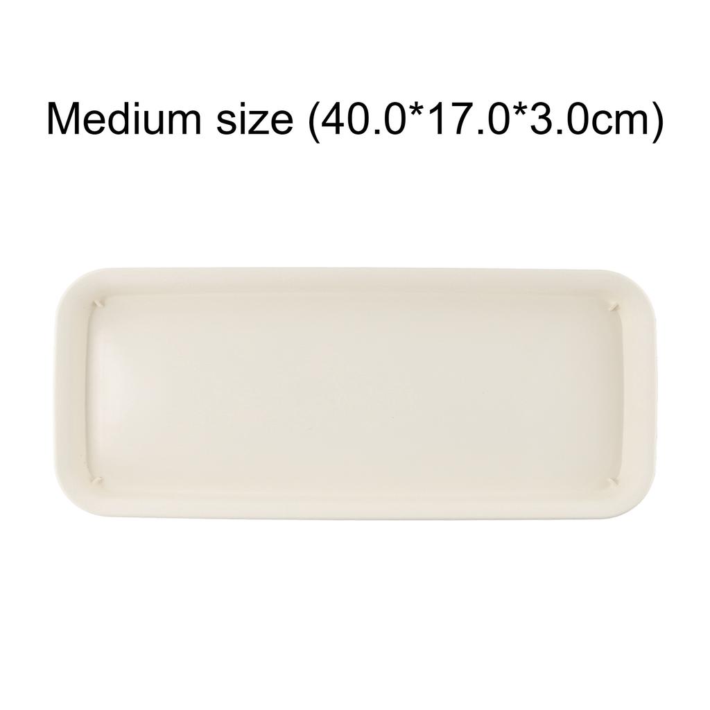 Heavy Duty Resin Saucer for Potted Plants Rectangle Design Ensures Effective Water Collection and Floor Protection