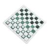 Checkers Set Educational Portable Foldable PU Lther Board Draughts Board Game for Children Adults