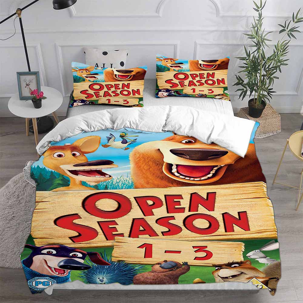 New Open Season Bedding Sets EU Singel US Twin Comforter Quilt Bed Cover Duvet Cover Pillow Case 2-3 Pieces Sets Kids Adult Size