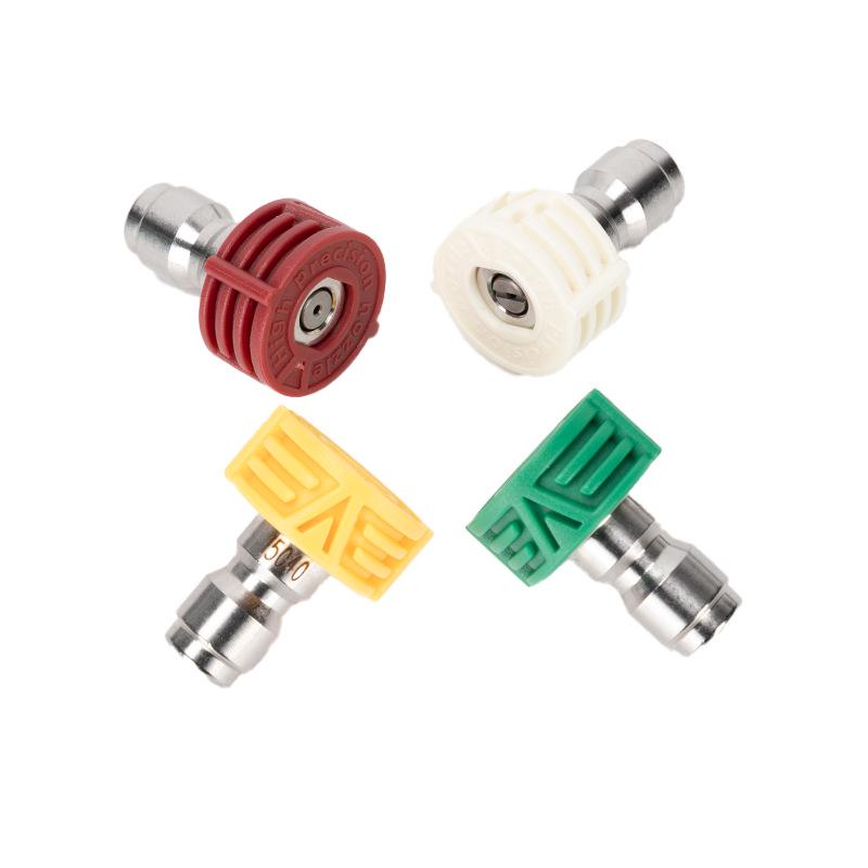 1/4" Fan-shaped High-Pressure Washer Nozzle Quick Connect Fittings for Car Cleaning