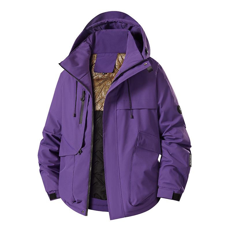 Couple's Outdoor Graphene-Infused Cotton Jacket: Windproof, Waterproof, Stylish, and Warm Mountaineering Coat
