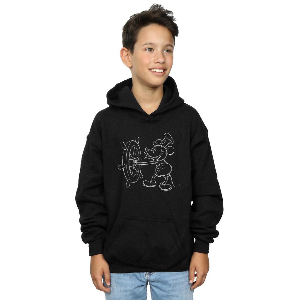 Disney Boys Mickey Mouse Steamboat Sketch Hoodie