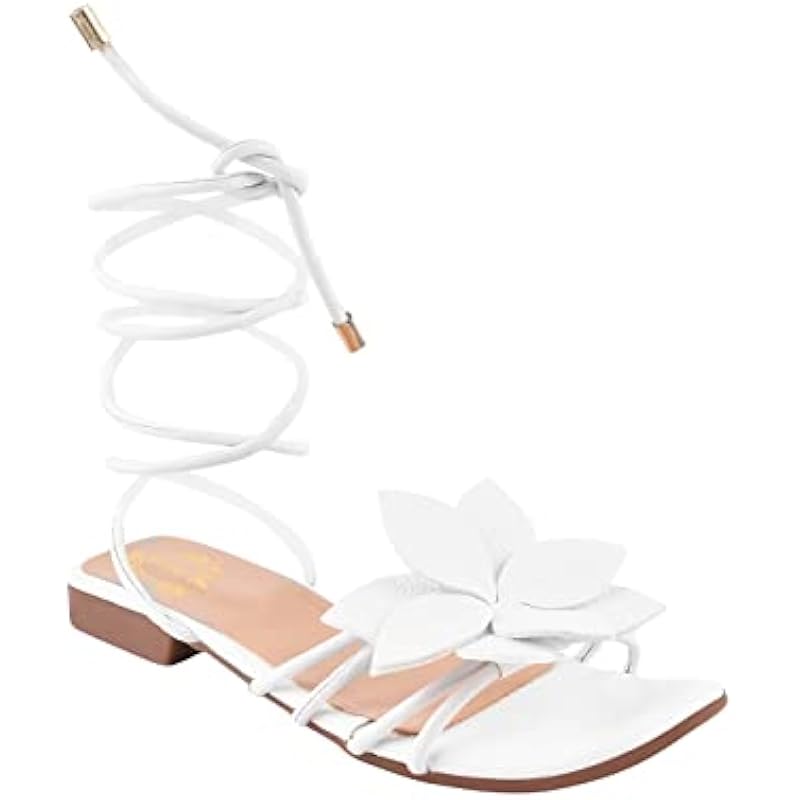 Shoetopia Women S White Flat Sandal-5 Kids Uk (Active) 5 UK белый
