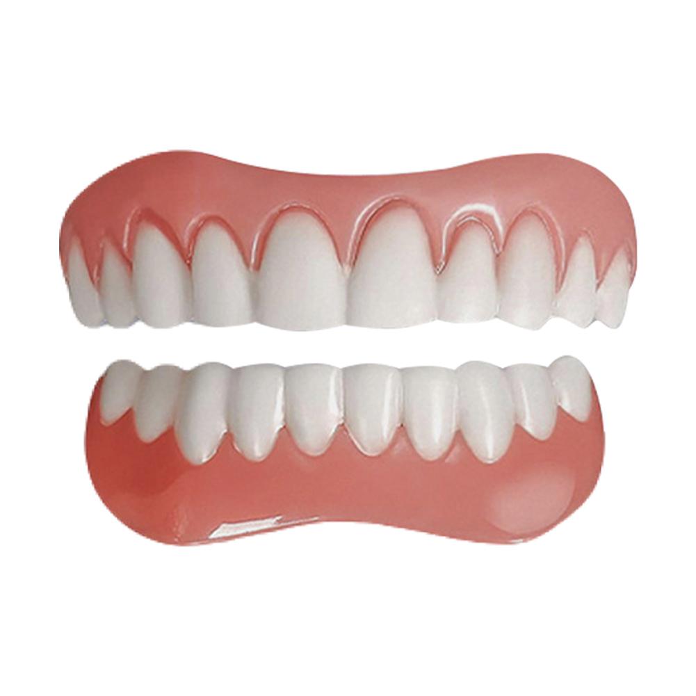Silicone Reline Denture Set Soft Dentures False Teeth Set Wear-Resistant Denture Silicone Kit Soft Denture Kit for Men and Women